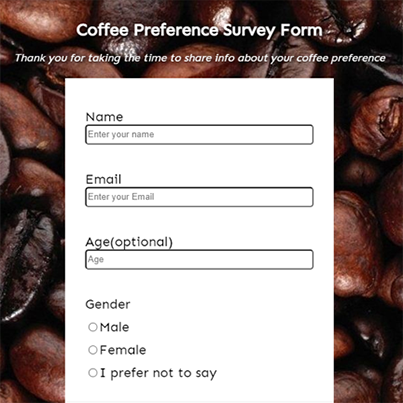 coffee preference survey poll
